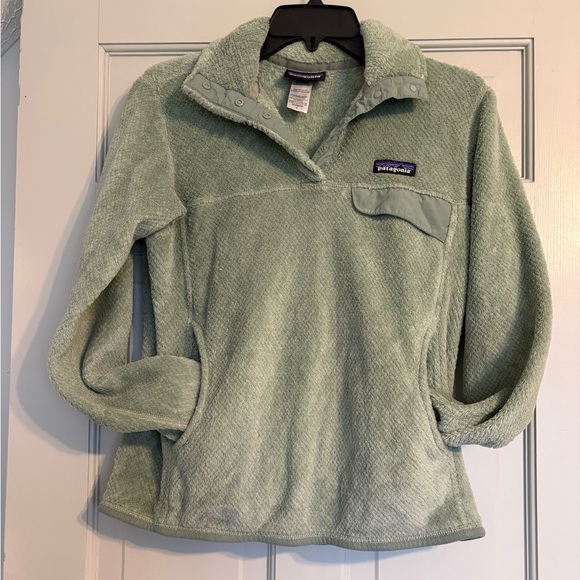 Patagonia Women's size small Re-roll snap T pullover in arctic mint - Picture 2 of 6